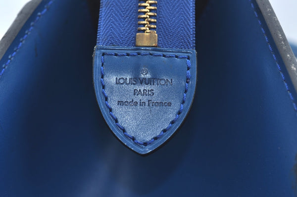 Authentic Louis Vuitton Epi Riviera Hand Bag Blue M48185 LV Junk 9382G