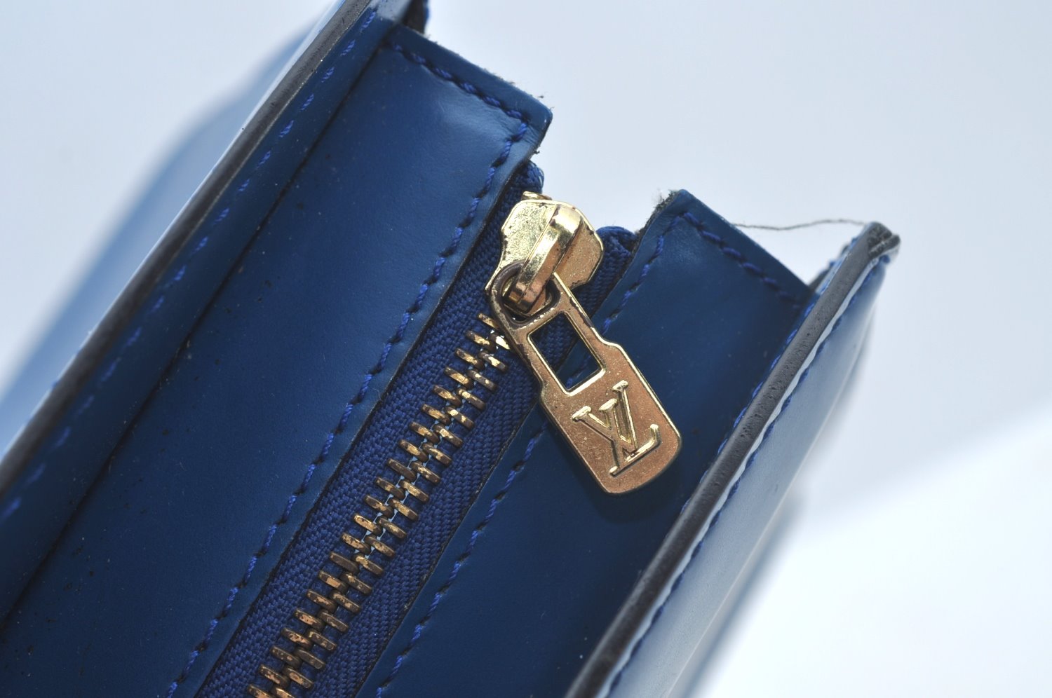 Authentic Louis Vuitton Epi Riviera Hand Bag Blue M48185 LV Junk 9382G