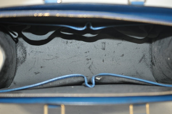 Authentic Louis Vuitton Epi Riviera Hand Bag Blue M48185 LV Junk 9382G