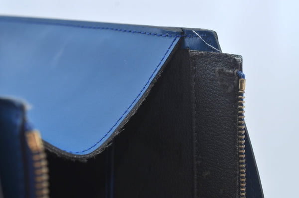 Authentic Louis Vuitton Epi Riviera Hand Bag Blue M48185 LV Junk 9382G