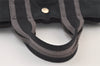 Authentic HERMES Vintage Fourre Tout PM Hand Tote Bag Canvas Black 9382J