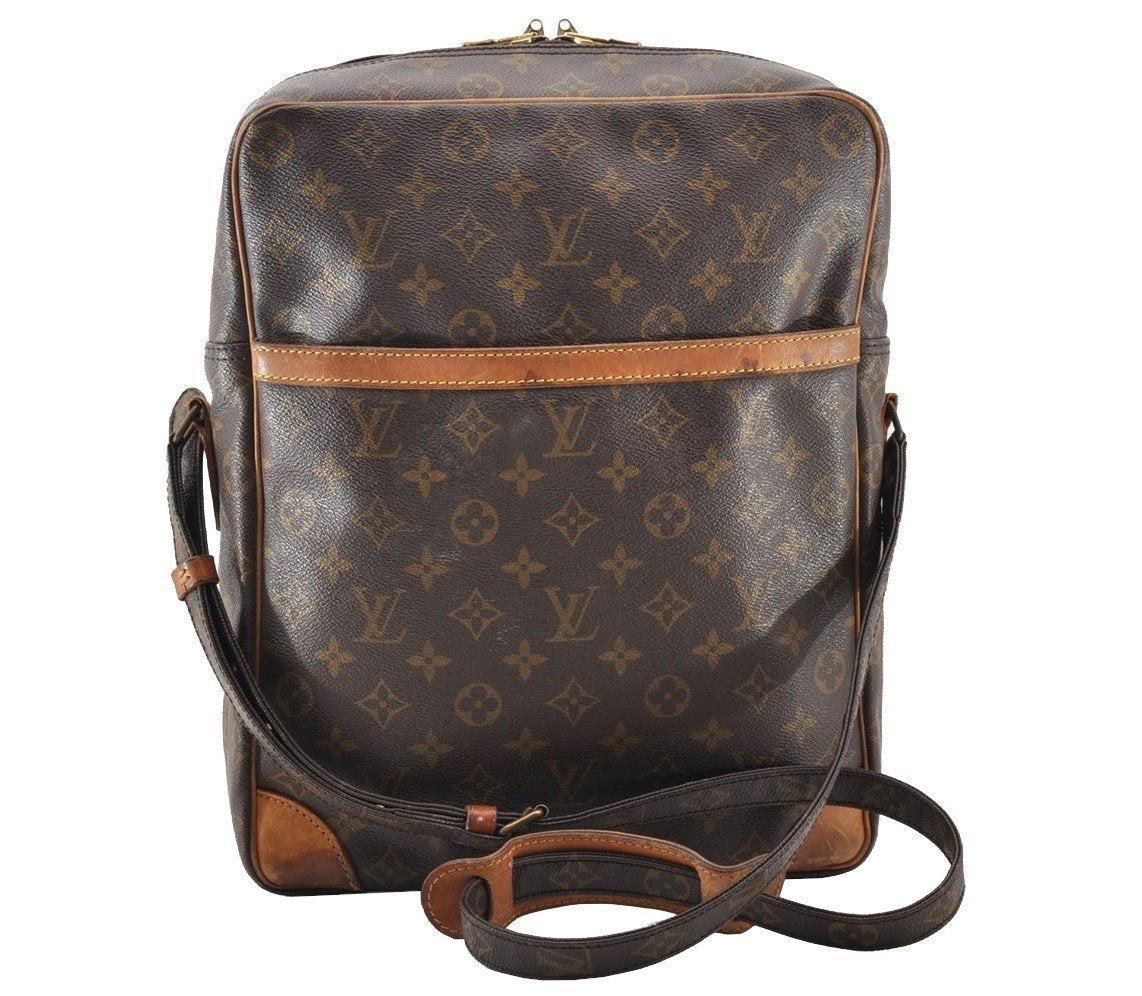 Authentic Louis Vuitton Monogram Danube 28 Shoulder Cross Body Bag LV 9385I
