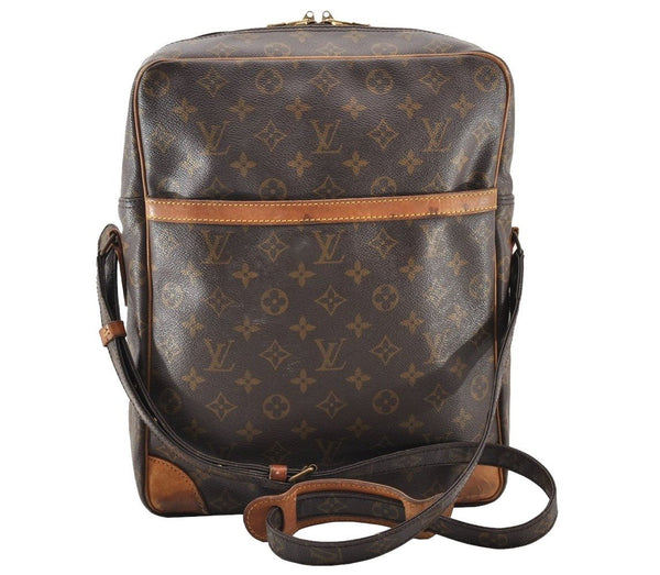 Authentic Louis Vuitton Monogram Danube 28 Shoulder Cross Body Bag LV 9385I