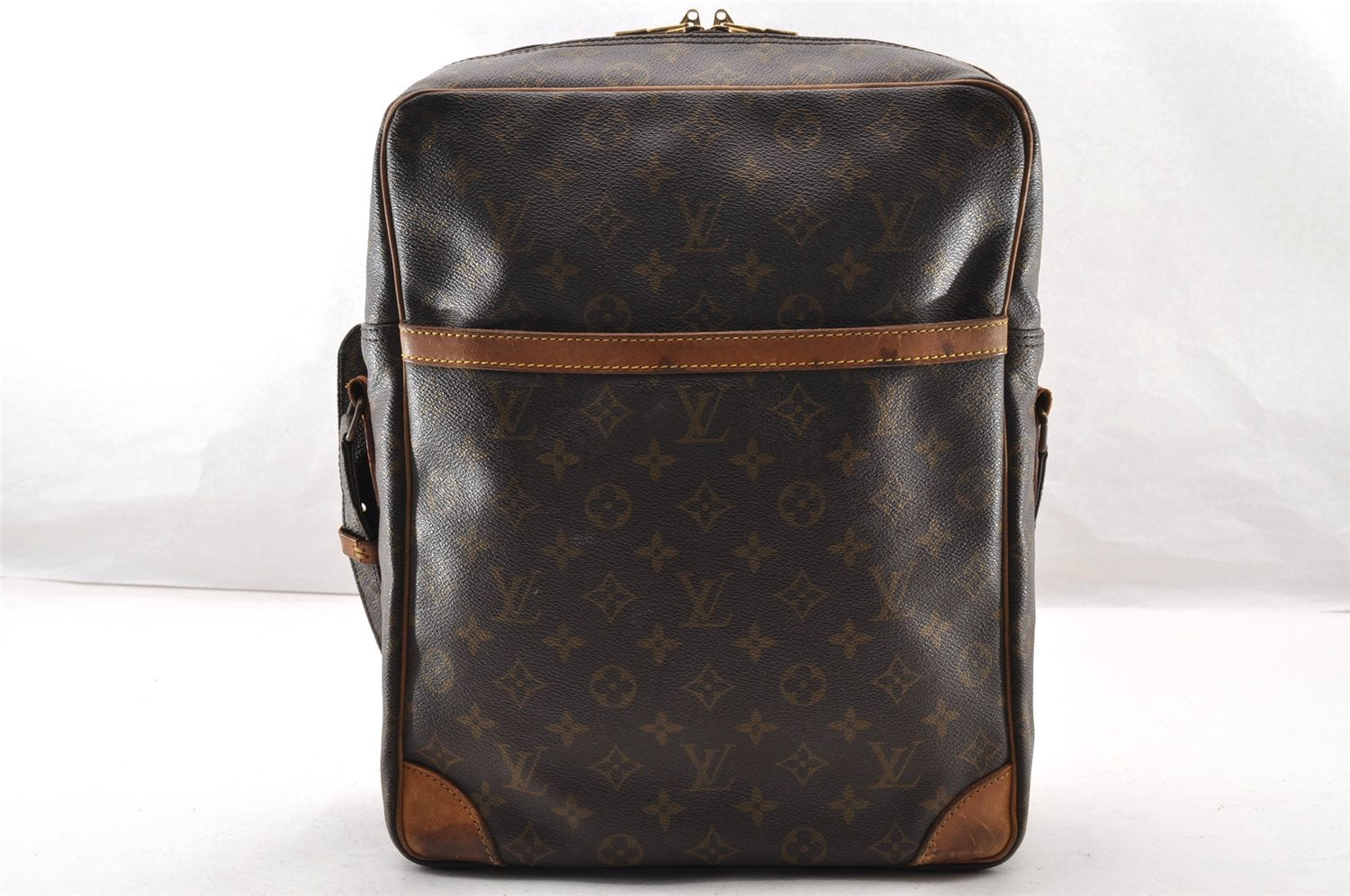 Authentic Louis Vuitton Monogram Danube 28 Shoulder Cross Body Bag LV 9385I