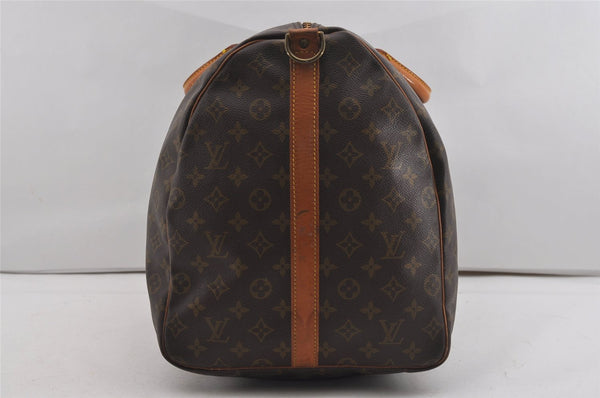 Authentic Louis Vuitton Monogram Keepall Bandouliere 60 M41412 Boston Bag 9387I