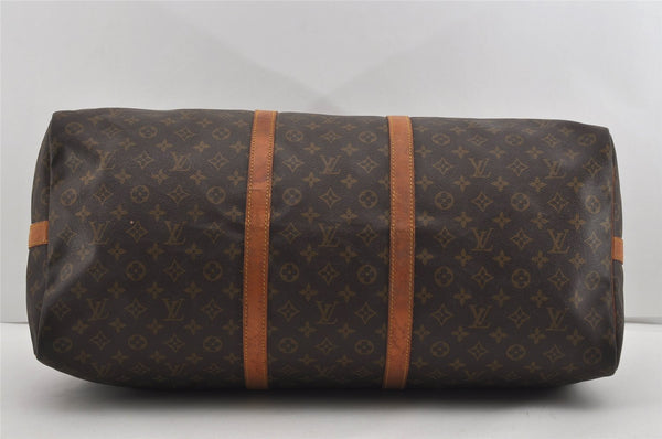 Authentic Louis Vuitton Monogram Keepall Bandouliere 60 M41412 Boston Bag 9387I