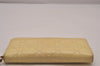 Authentic Christian Dior Cannage Enamel Long Wallet Purse White CD 9390I