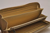 Authentic Christian Dior Cannage Enamel Long Wallet Purse White CD 9390I