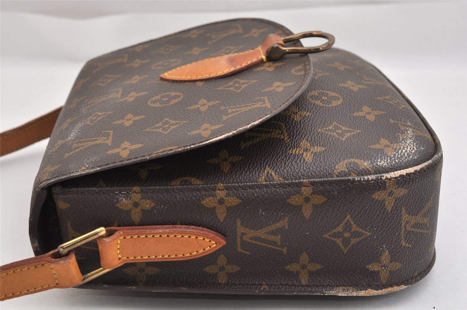 Authentic Louis Vuitton Monogram Saint Cloud GM M51242 Shoulder Cross Bag 9391J