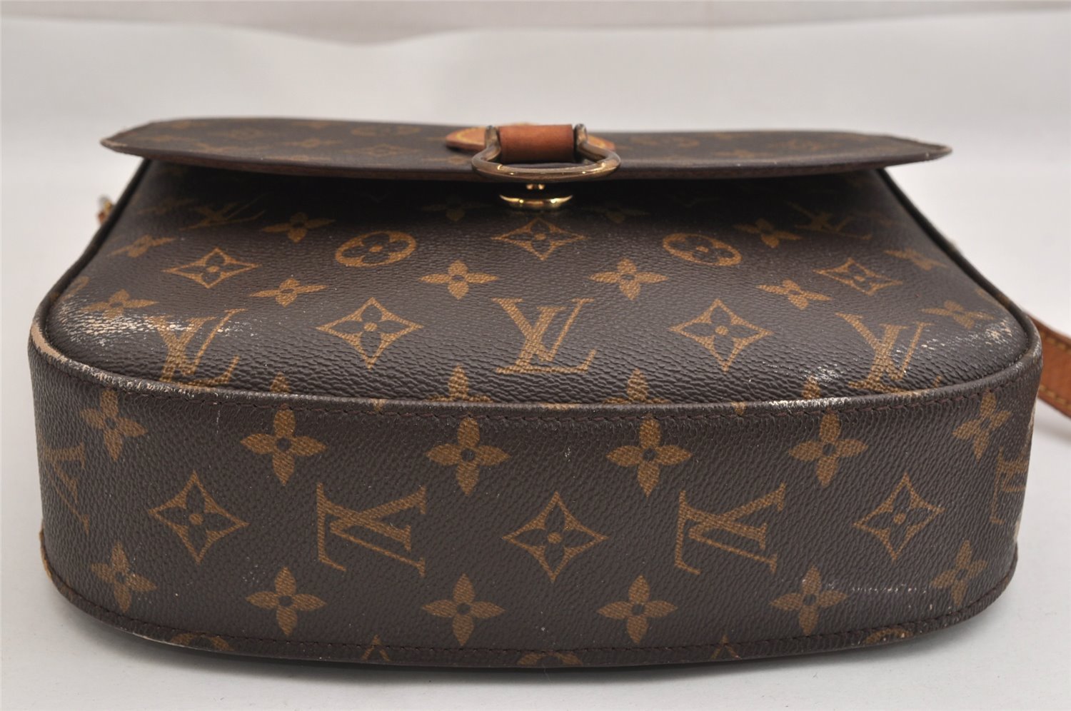 Authentic Louis Vuitton Monogram Saint Cloud GM M51242 Shoulder Cross Bag 9391J