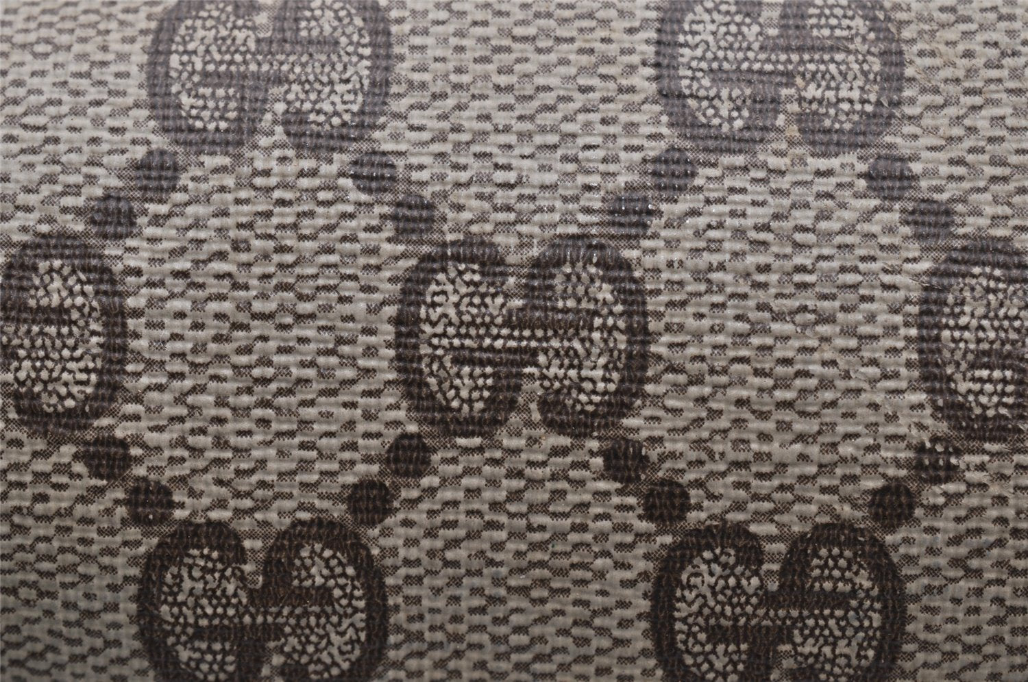 Authentic GUCCI Vintage Hand Boston Bag GG PVC Leather Brown Junk 9393I