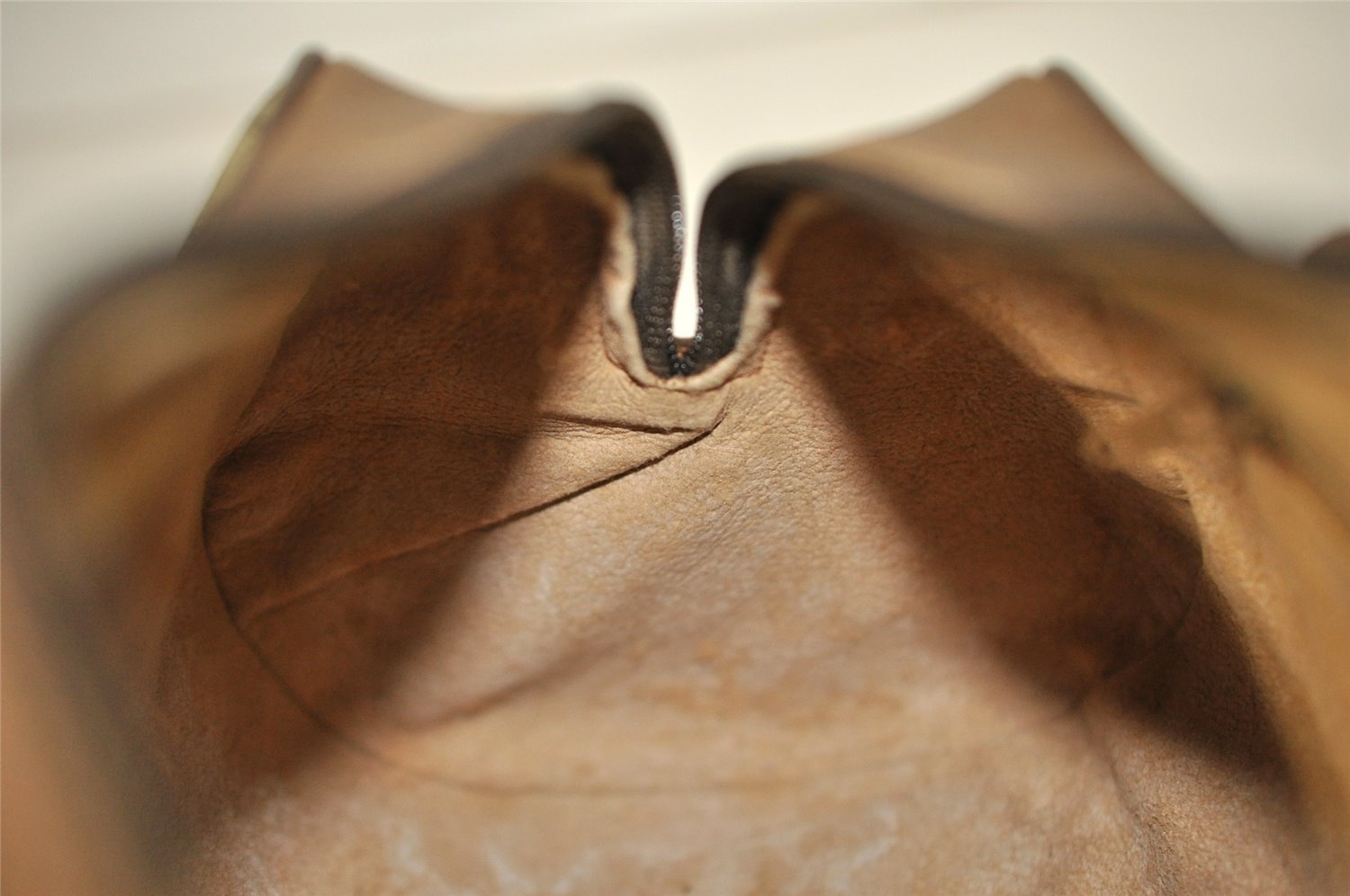 Authentic GUCCI Vintage Hand Boston Bag GG PVC Leather Brown Junk 9393I