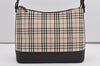 Authentic BURBERRY Nova Check Shoulder Hand Bag Purse Canvas Leather Beige 9394I