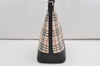 Authentic BURBERRY Nova Check Shoulder Hand Bag Purse Canvas Leather Beige 9394I