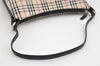 Authentic BURBERRY Nova Check Shoulder Hand Bag Purse Canvas Leather Beige 9394I