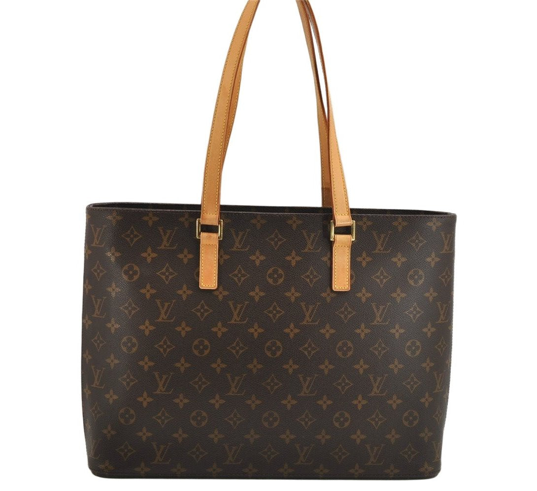 Authentic Louis Vuitton Monogram Luco Shoulder Tote Bag M51155 LV 9394J