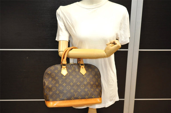 Authentic Louis Vuitton Monogram Alma Hand Bag Purse M51130 LV 9395J