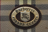 Authentic Burberrys Nova Check Shoulder Cross Bag PVC Suede Leather Beige 9396I