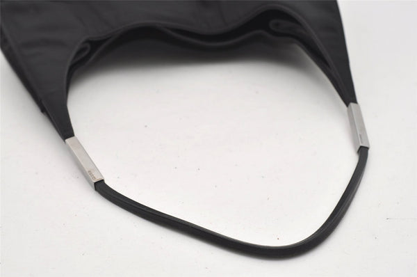 Authentic GUCCI Vintage Shoulder Hand Bag Nylon Leather 0013167 Black  9397I