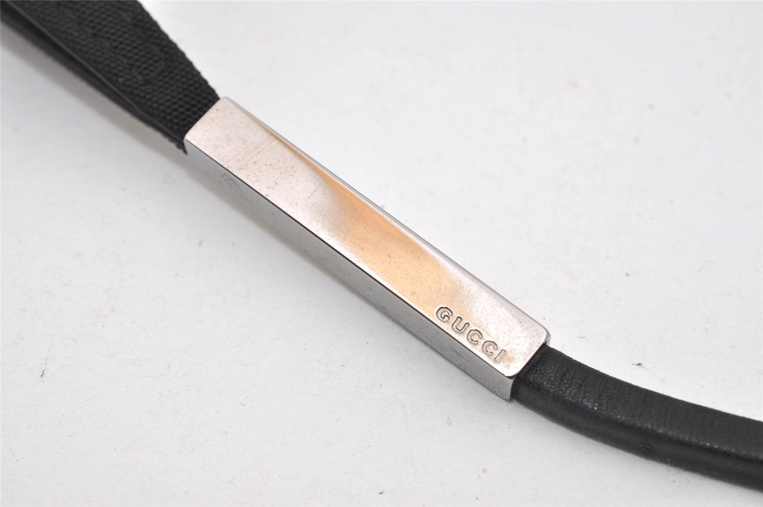 Authentic GUCCI Vintage Shoulder Hand Bag Nylon Leather 0013167 Black  9397I