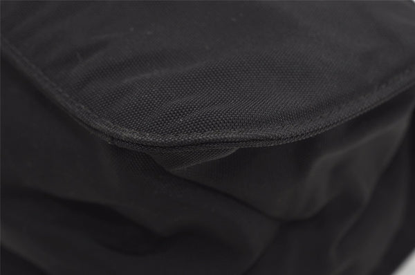 Authentic GUCCI Vintage Shoulder Hand Bag Nylon Leather 0013167 Black  9397I