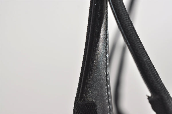 Authentic GUCCI Vintage Shoulder Hand Bag Nylon Leather 0013167 Black  9397I