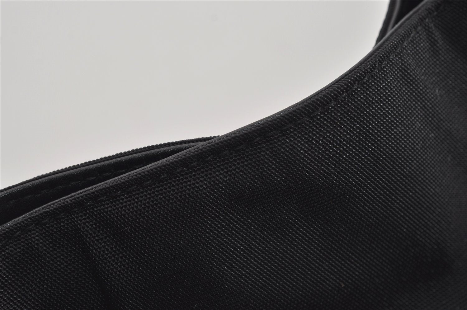 Authentic GUCCI Vintage Shoulder Hand Bag Nylon Leather 0013167 Black  9397I