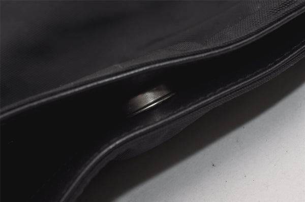 Authentic GUCCI Vintage Shoulder Hand Bag Nylon Leather 0013167 Black  9397I