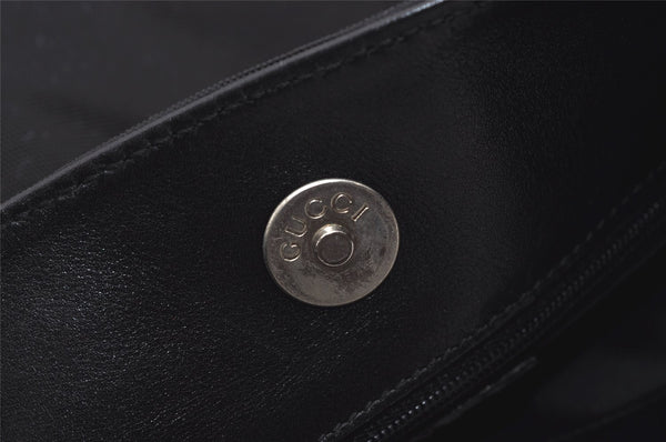 Authentic GUCCI Vintage Shoulder Hand Bag Nylon Leather 0013167 Black  9397I
