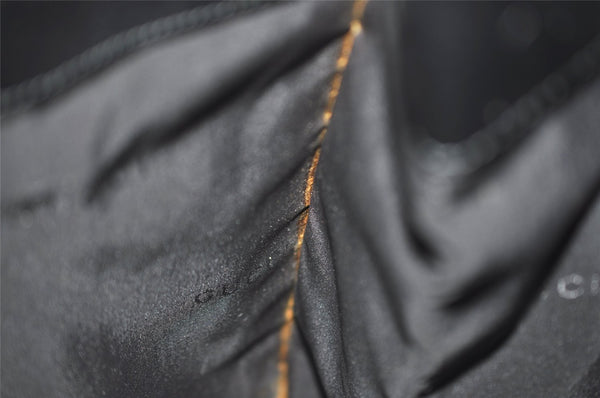 Authentic GUCCI Vintage Shoulder Hand Bag Nylon Leather 0013167 Black  9397I