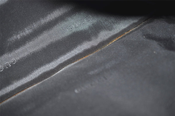 Authentic GUCCI Vintage Shoulder Hand Bag Nylon Leather 0013167 Black  9397I