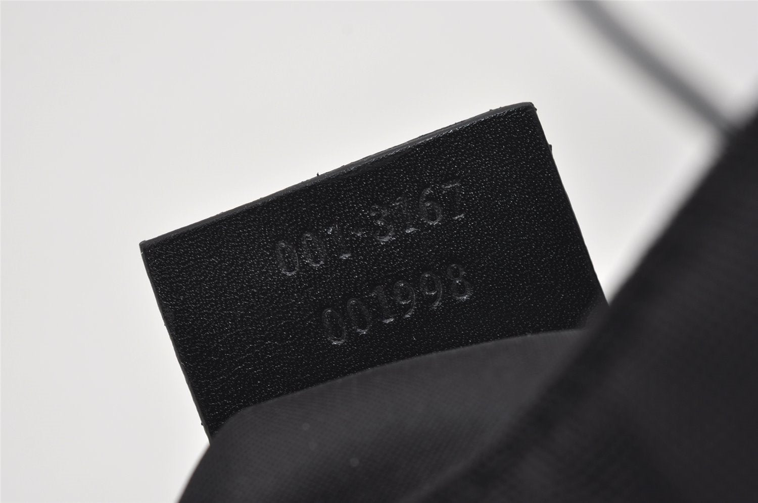 Authentic GUCCI Vintage Shoulder Hand Bag Nylon Leather 0013167 Black  9397I