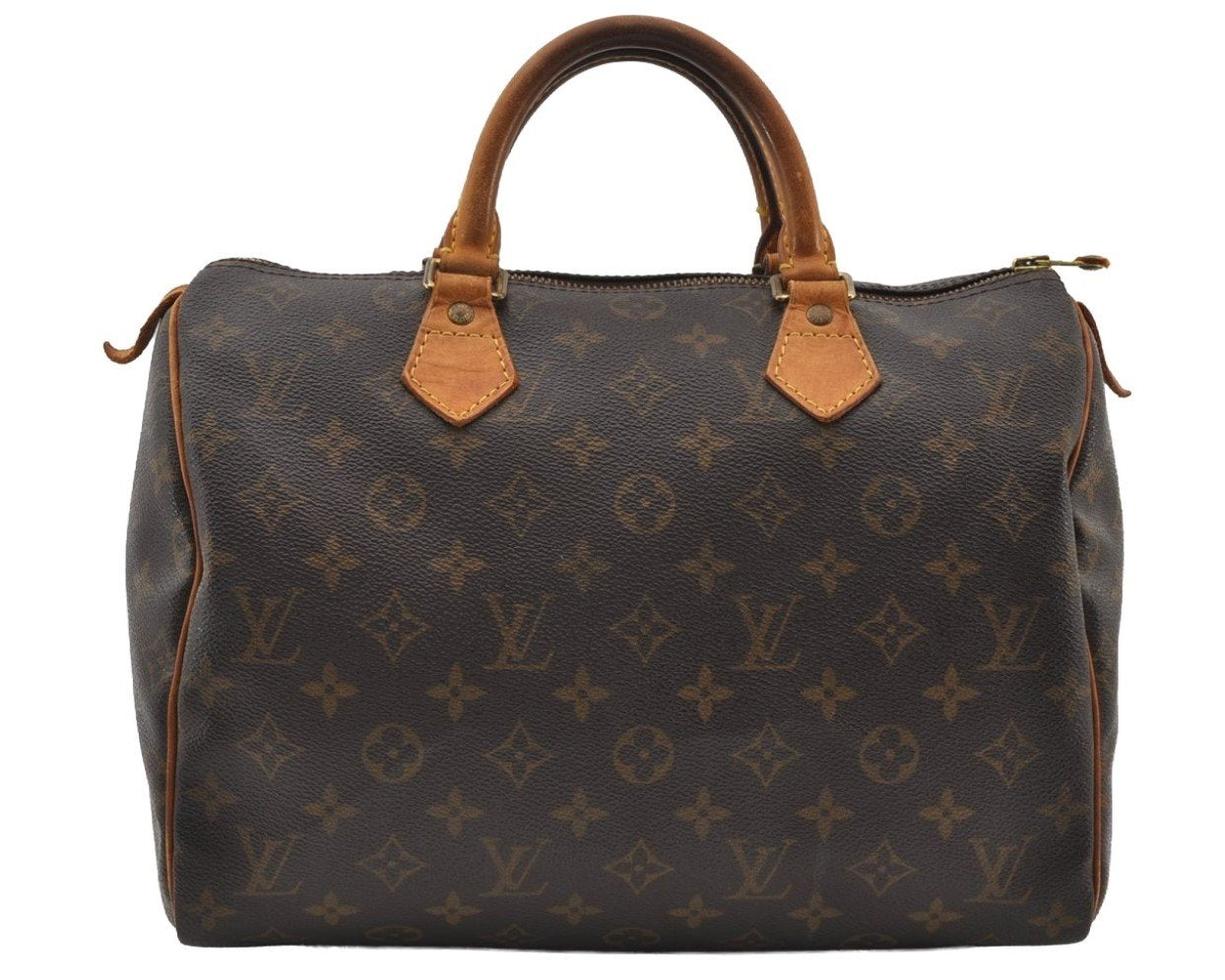 Authentic Louis Vuitton Monogram Speedy 30 Hand Boston Bag M41526 LV 9398I