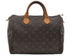 Authentic Louis Vuitton Monogram Speedy 30 Hand Boston Bag M41526 LV 9398I