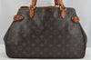 Authentic Louis Vuitton Monogram Batignolles Horizontal Tote Bag M51154 LV 9398J