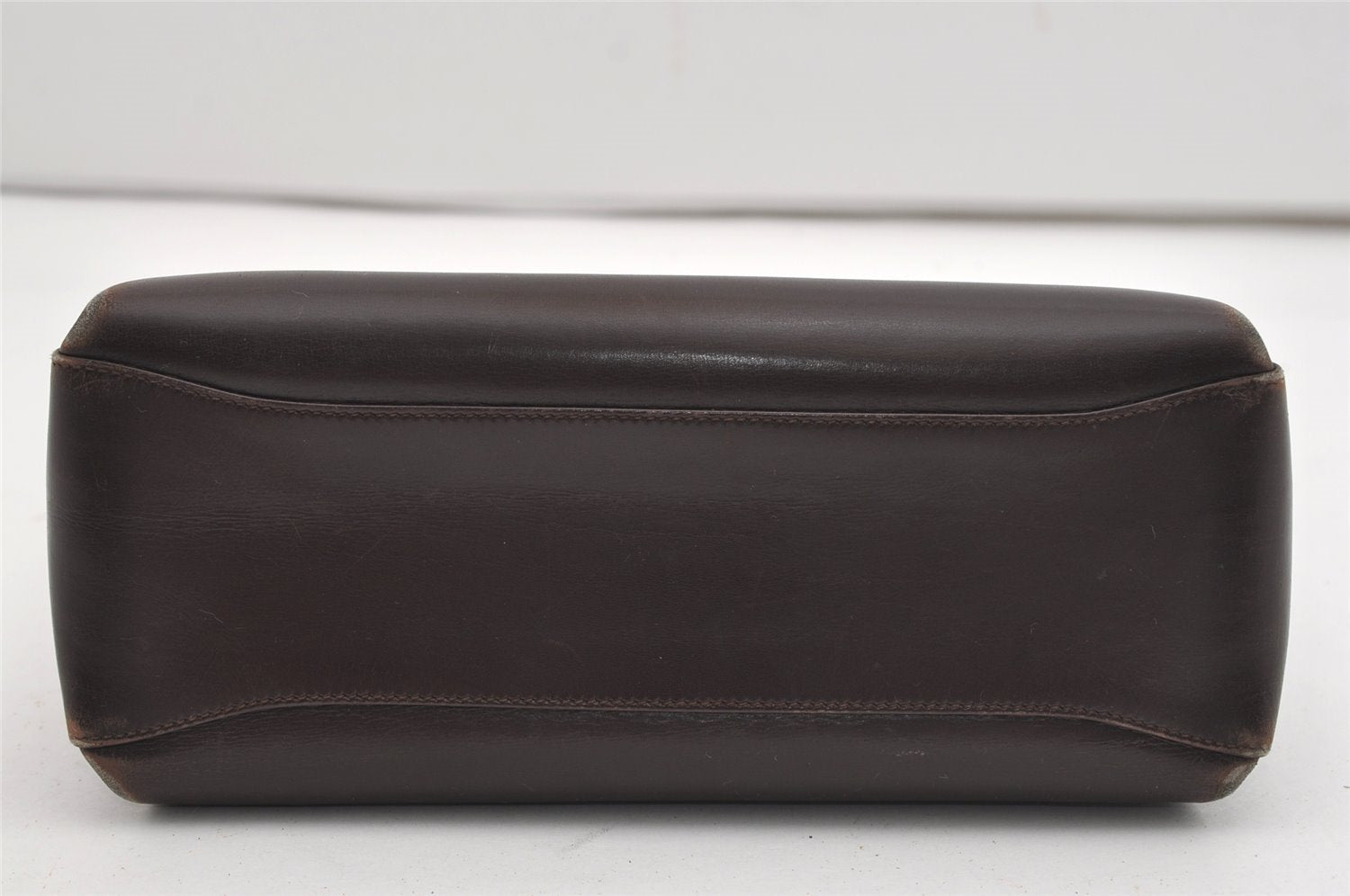 Authentic GUCCI Vintage Shoulder Hand Bag Purse Leather Brown 9399I