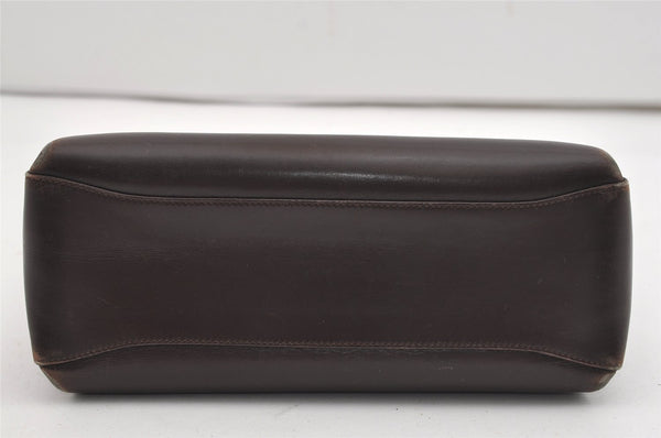 Authentic GUCCI Vintage Shoulder Hand Bag Purse Leather Brown 9399I