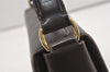 Authentic GUCCI Vintage Shoulder Hand Bag Purse Leather Brown 9399I