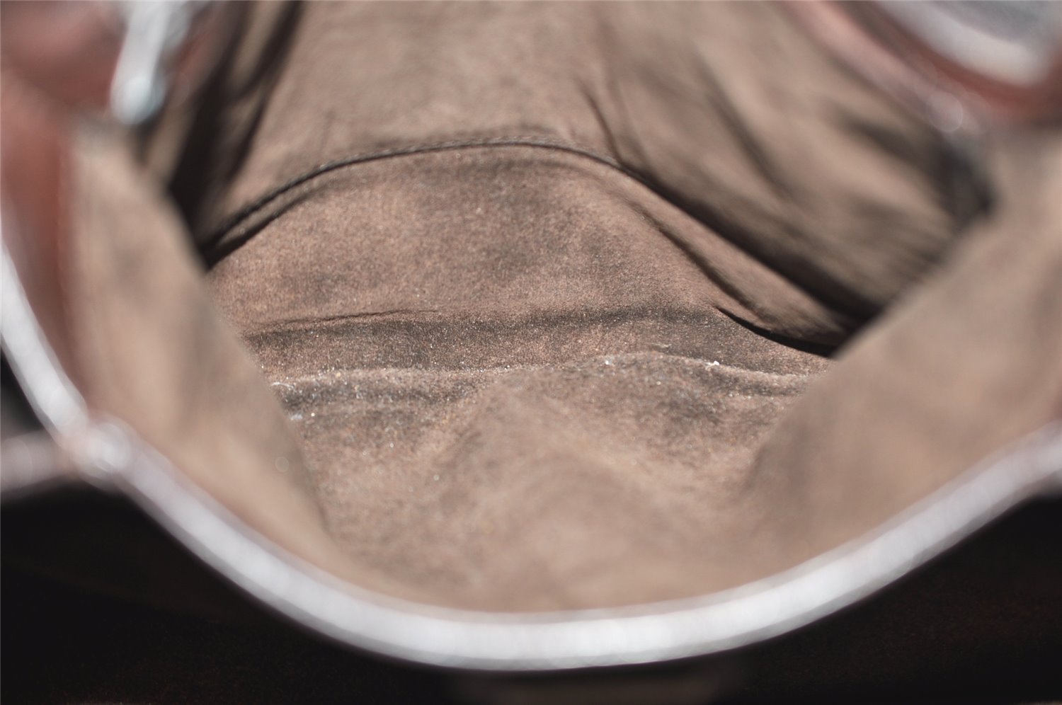 Authentic GUCCI Vintage Shoulder Hand Bag Purse Leather Brown 9399I