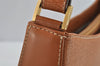 Authentic BURBERRY Vintage Leather Shoulder Bag Purse Brown Junk 9399J