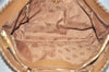 Authentic TORY BURCH Vintage Marion Chain Shoulder Tote Bag Leather Brown 9400I