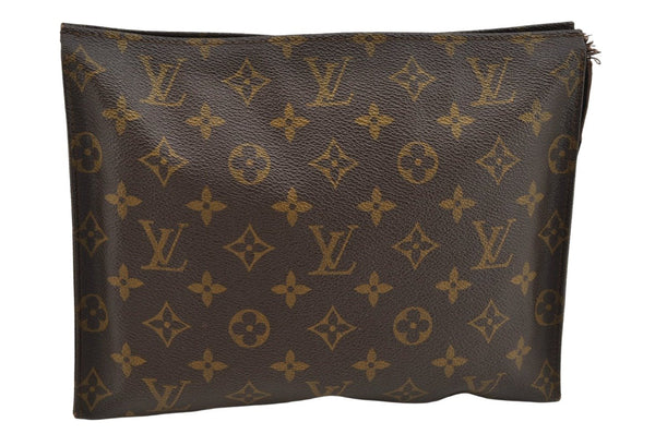 Auth Louis Vuitton Monogram Poche Toilette 26 Cosmetics Pouch Old Model LV 9400J
