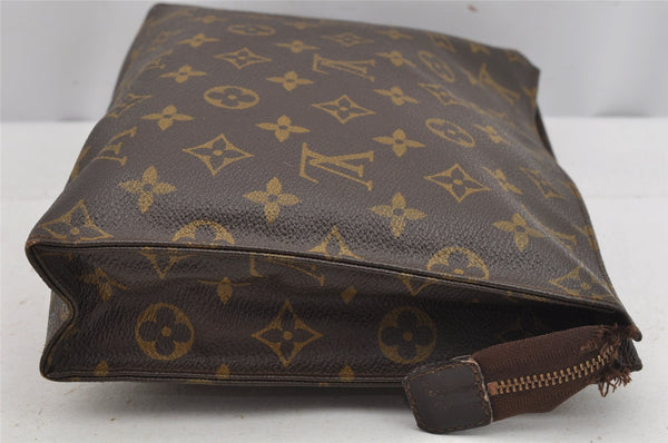 Auth Louis Vuitton Monogram Poche Toilette 26 Cosmetics Pouch Old Model LV 9400J