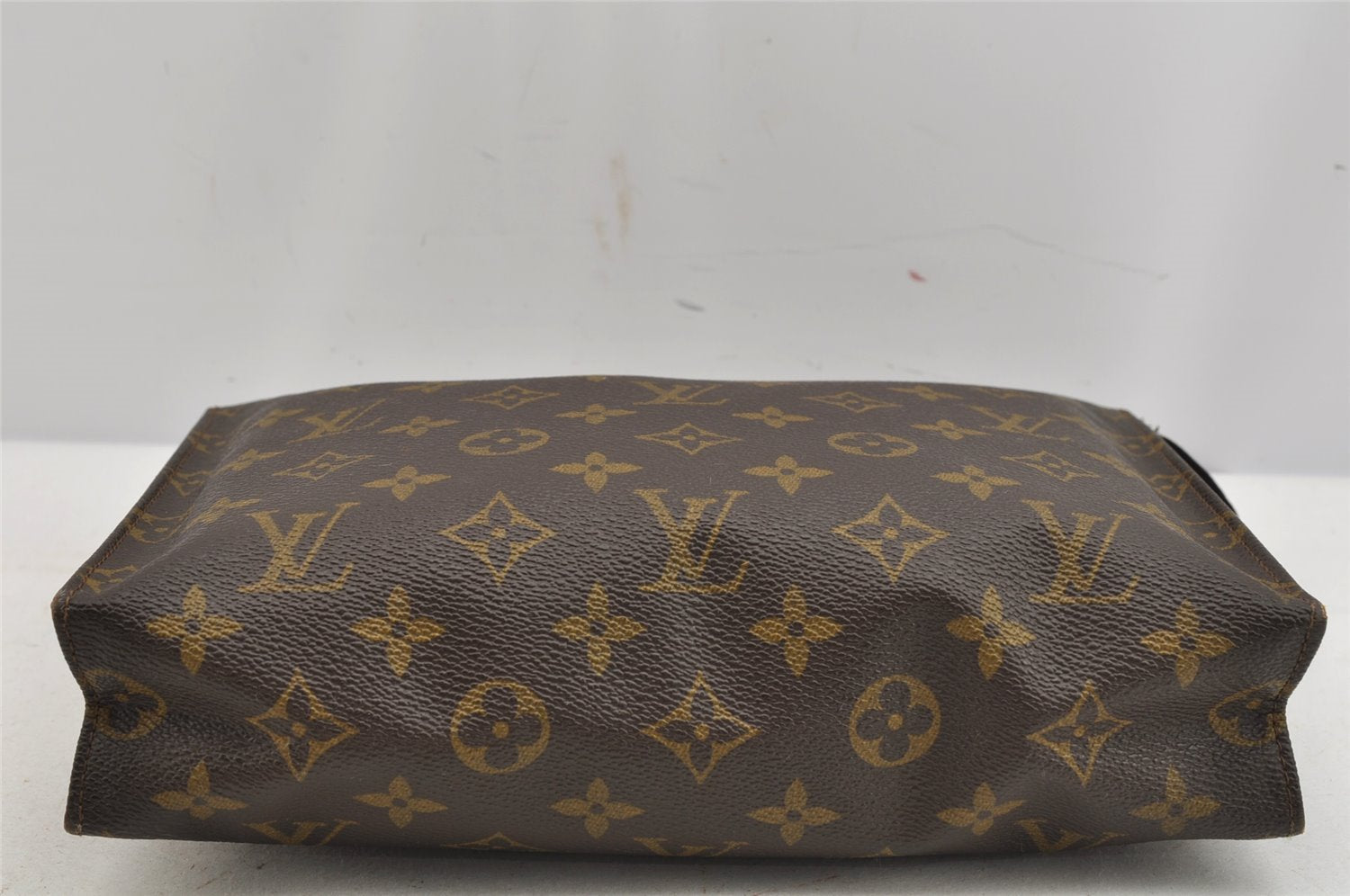 Auth Louis Vuitton Monogram Poche Toilette 26 Cosmetics Pouch Old Model LV 9400J