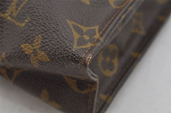 Auth Louis Vuitton Monogram Poche Toilette 26 Cosmetics Pouch Old Model LV 9400J