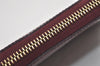 Authentic Louis Vuitton Vernis Zippy Wallet Long Purse Wine Red M91536 LV 9401I