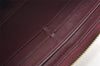 Authentic Louis Vuitton Vernis Zippy Wallet Long Purse Wine Red M91536 LV 9401I