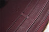 Authentic Louis Vuitton Vernis Zippy Wallet Long Purse Wine Red M91536 LV 9401I