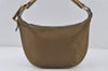 Authentic GUCCI Sherry Line Shoulder Bag Purse Nylon Leather 0014181 Gold 9402I