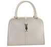 Authentic GUCCI Jackie Vintage Hand Bag Purse Leather 0021071 White 9404I
